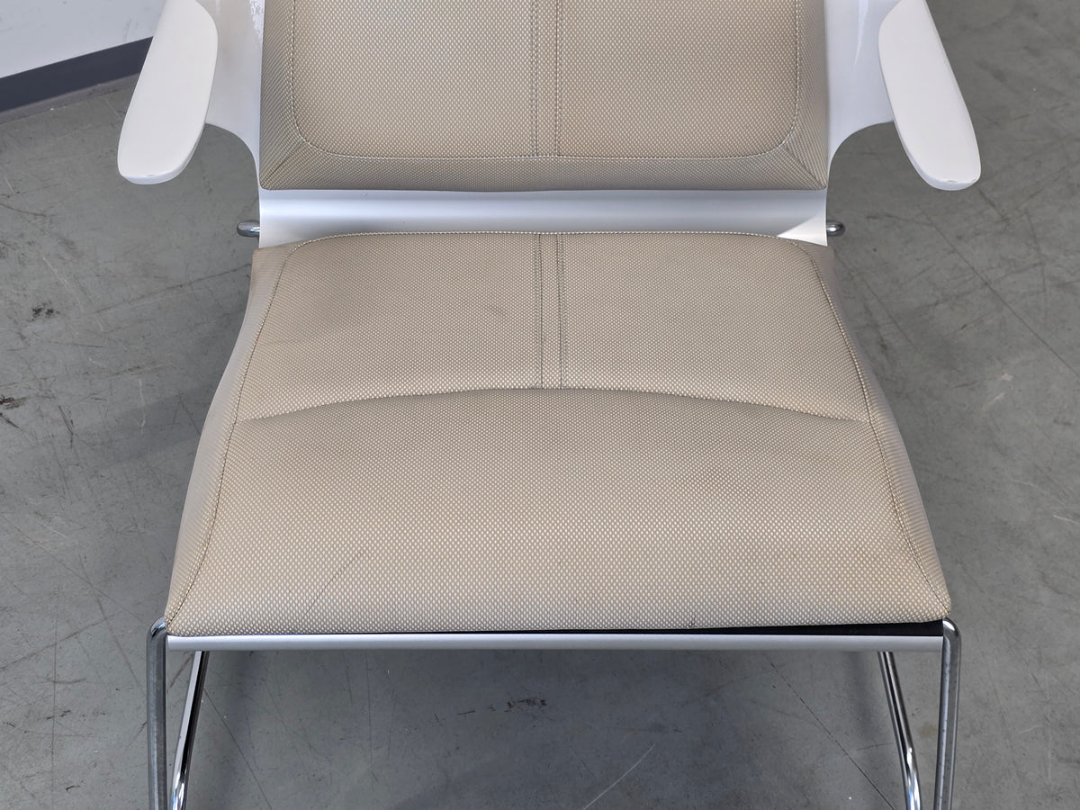 STRESEMANN SESSEL Hocker Michael Neumayr Lounge Chair Kufen Chrom