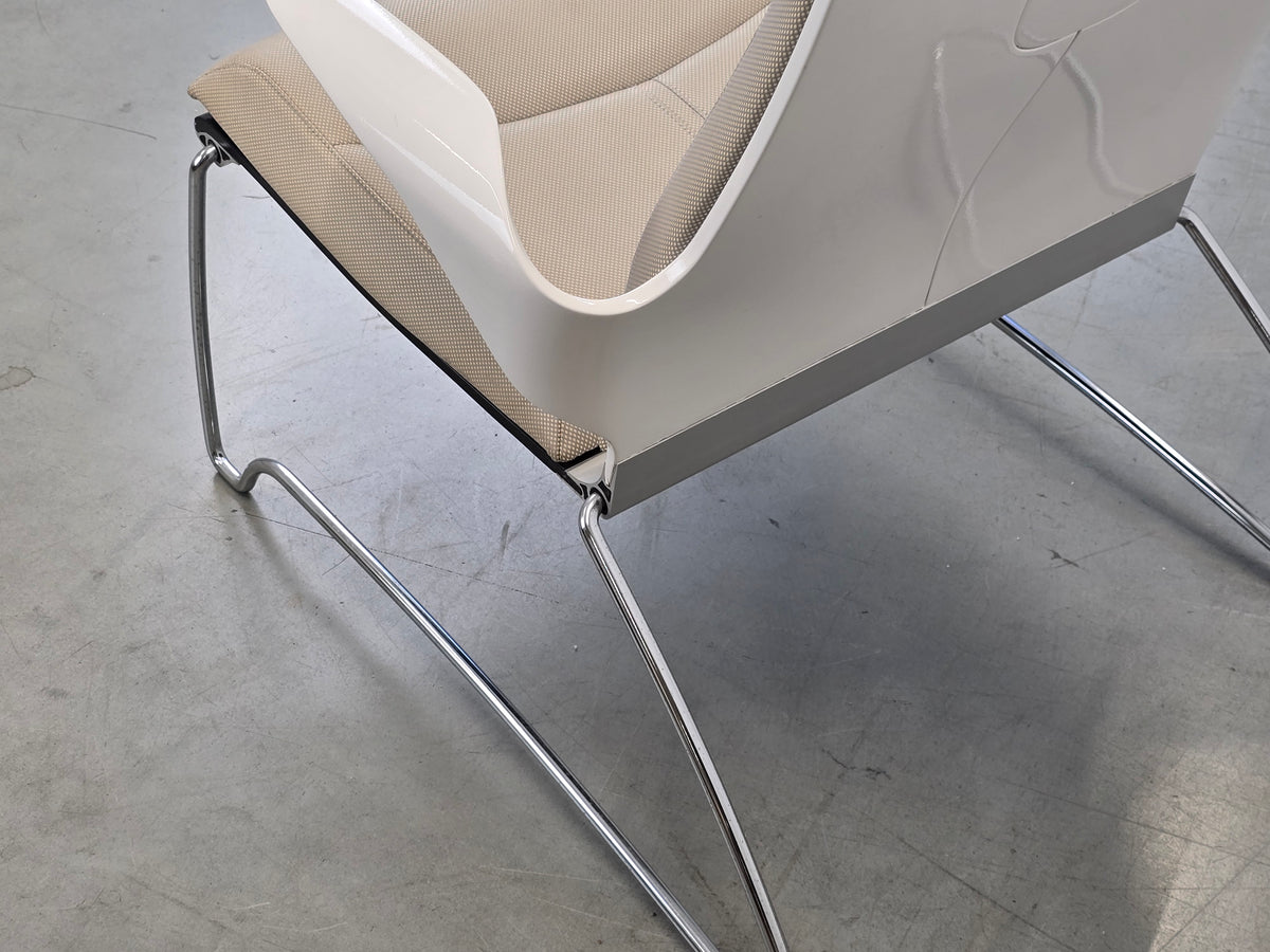 STRESEMANN SESSEL Hocker Michael Neumayr Lounge Chair Kufen Chrom