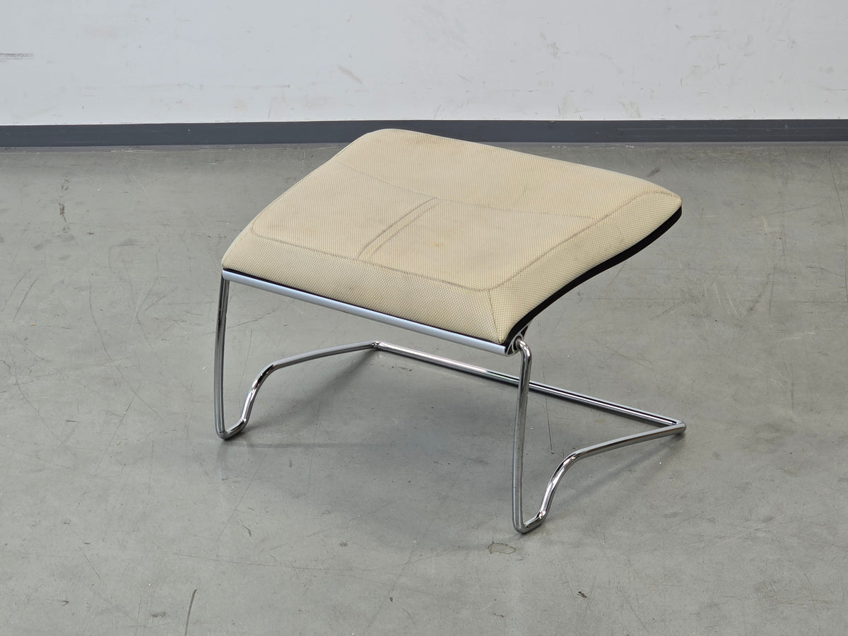 STRESEMANN SESSEL Hocker Michael Neumayr Lounge Chair Kufen Chrom