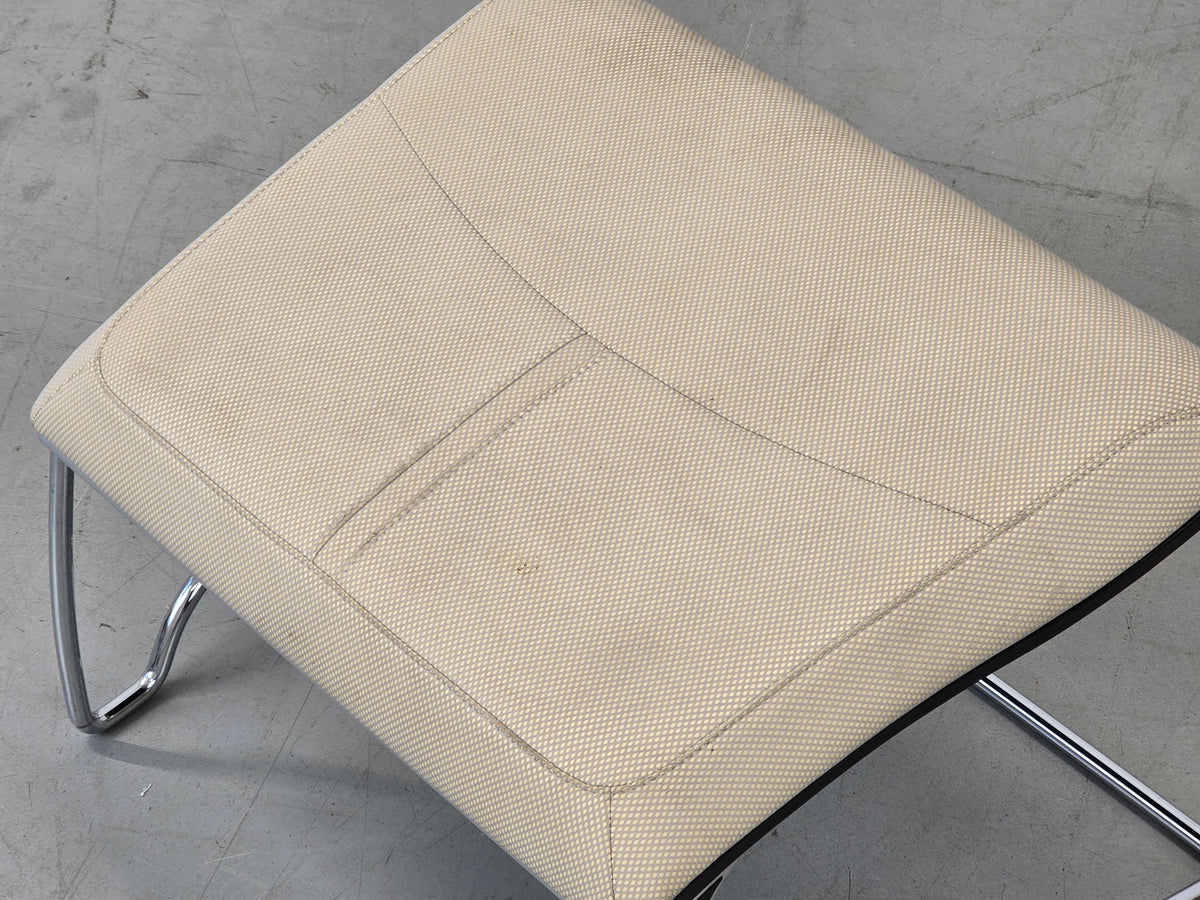 STRESEMANN SESSEL Hocker Michael Neumayr Lounge Chair Kufen Chrom