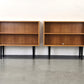 MID CENTURY REGAL Holz Kirschbaum Sideboard Bücher Büro Vintage