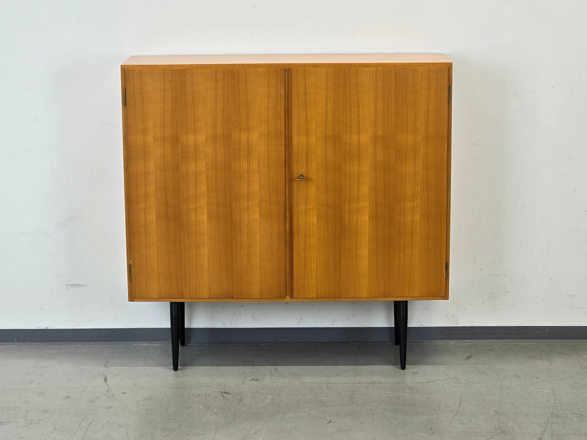 MID CENTURY KOMMODE Kirschbaum Sideboard Vintage Holz Retro 60s