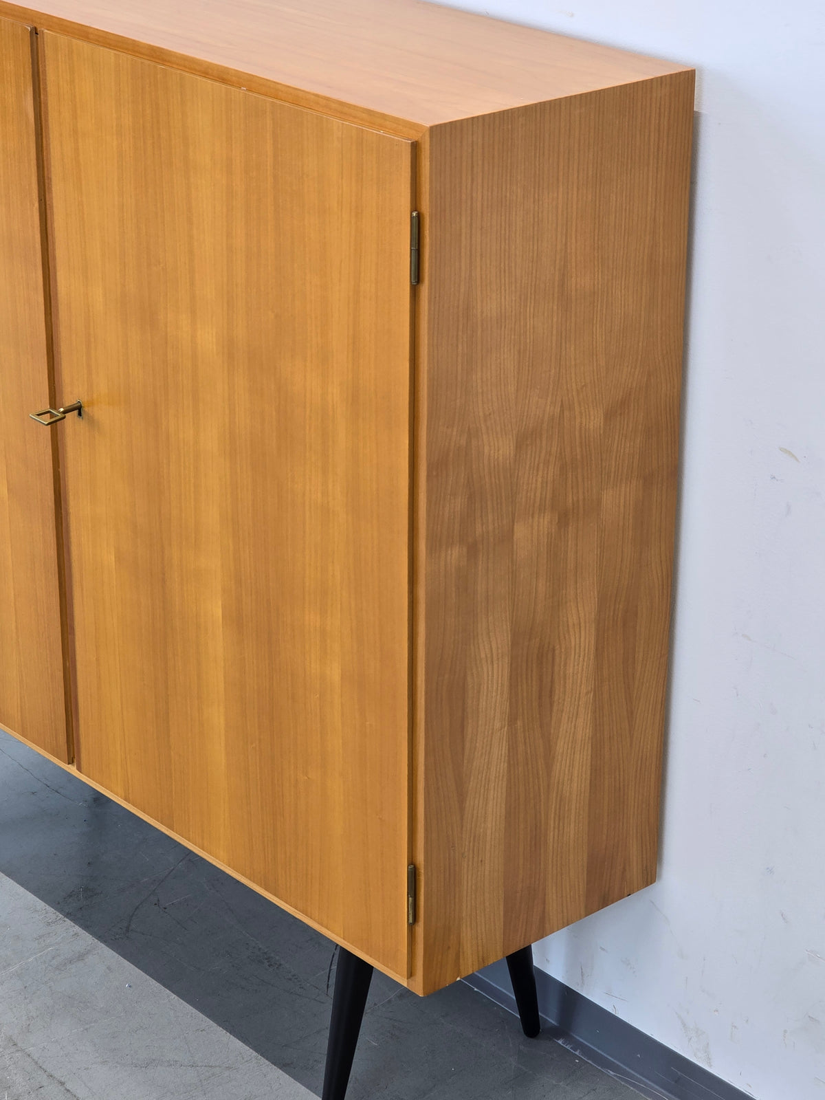 MID CENTURY KOMMODE Kirschbaum Sideboard Vintage Holz Retro 60s