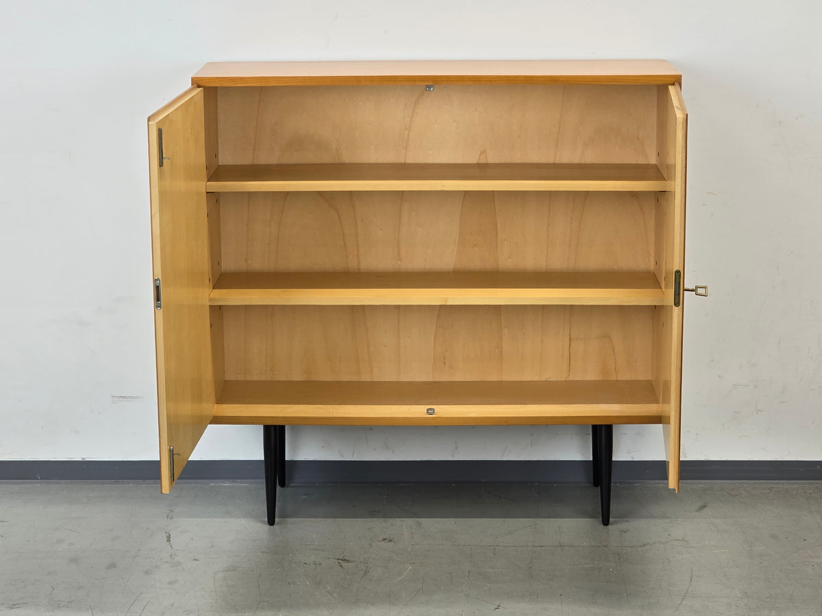 MID CENTURY KOMMODE Kirschbaum Sideboard Vintage Holz Retro 60s