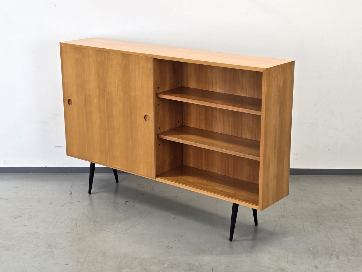 MID CENTURY SIDEBOARD Highboard Kommode Vintage Schiebetür 60s 1960er