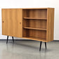 MID CENTURY SIDEBOARD Highboard Kommode Vintage Schiebetür 60s 1960er