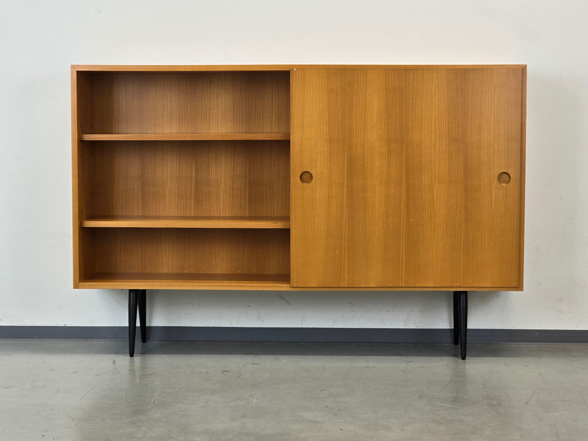 MID CENTURY SIDEBOARD Highboard Kommode Vintage Schiebetür 60s 1960er