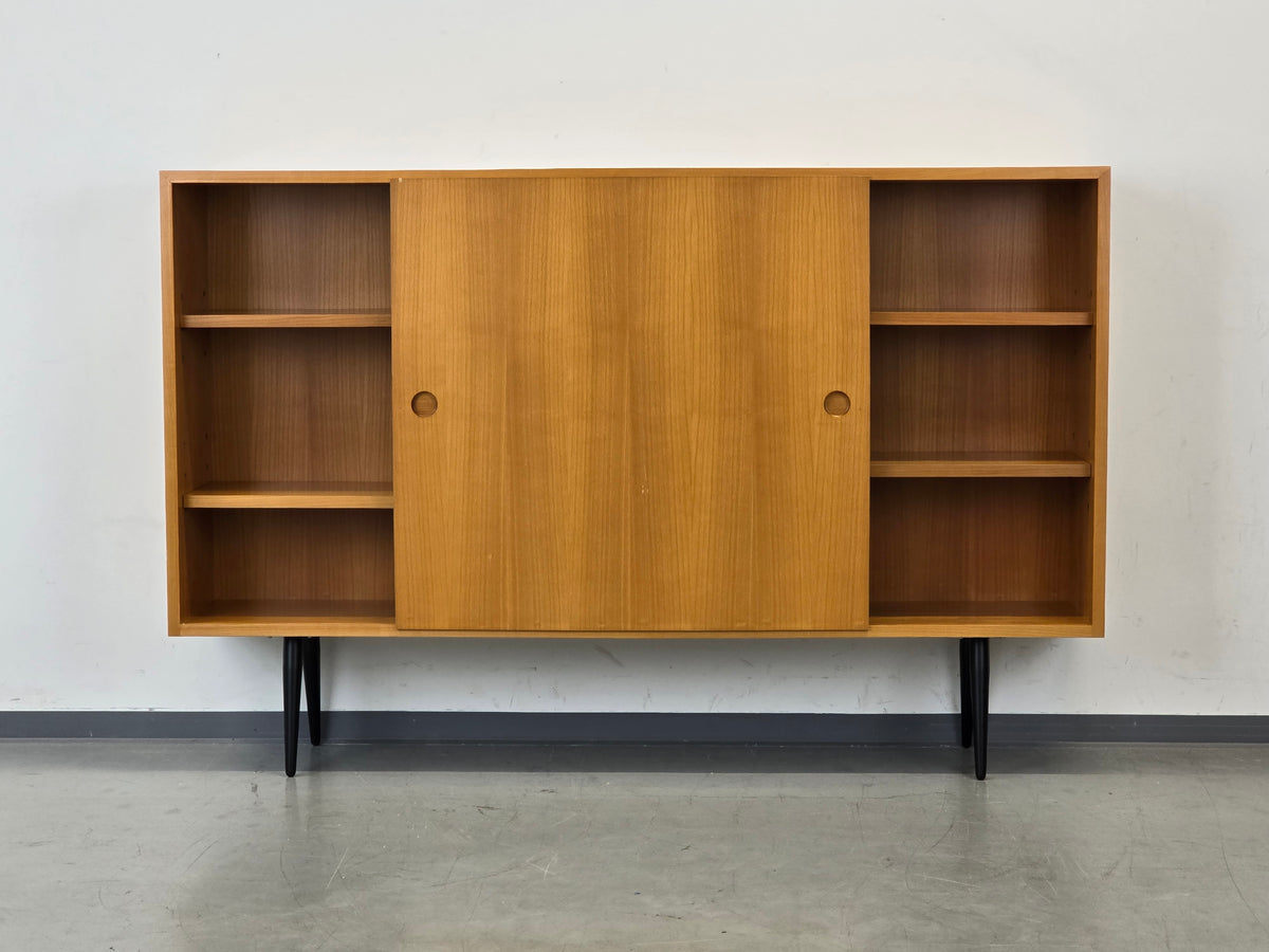 MID CENTURY SIDEBOARD Highboard Kommode Vintage Schiebetür 60s 1960er