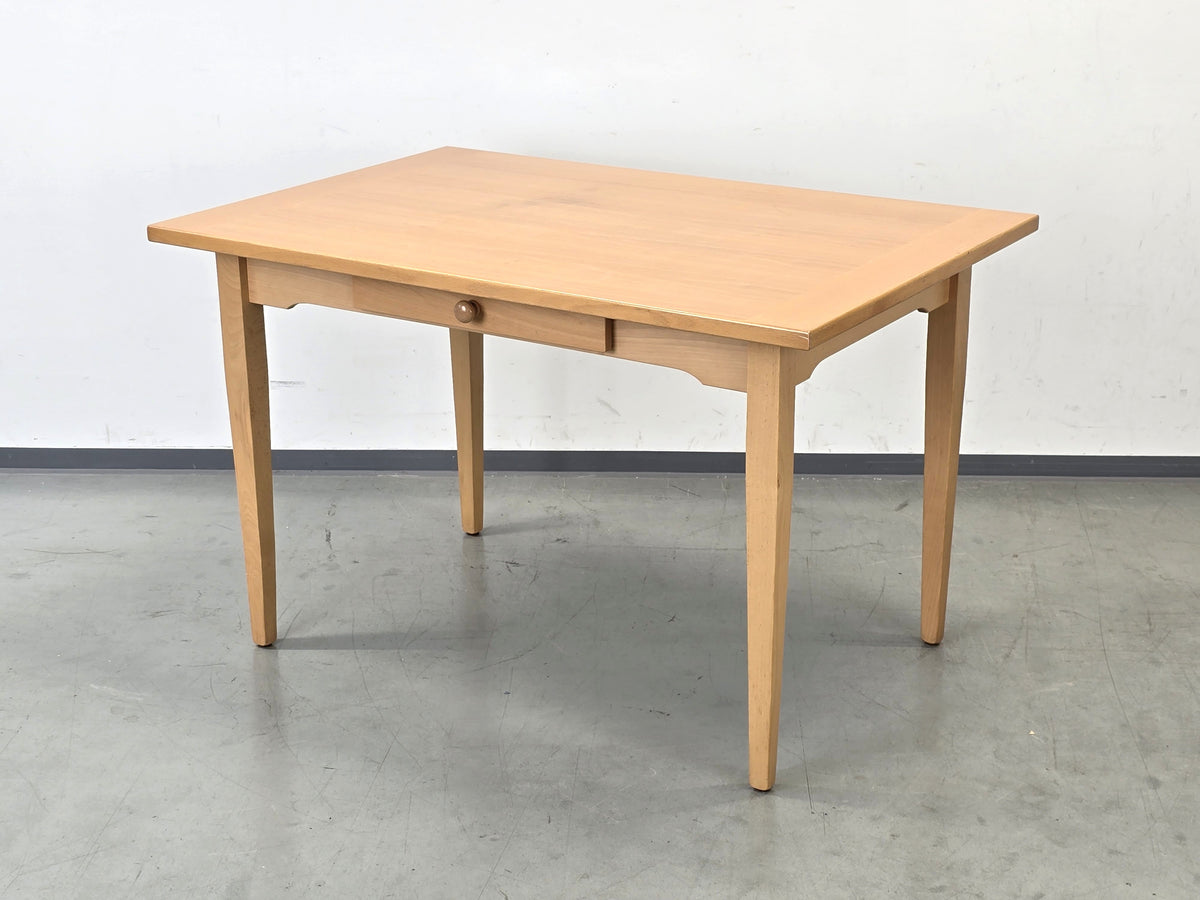 VOLLHOLZ TISCH Esstisch massiv Holz Vintage Schublade Schreibtisch