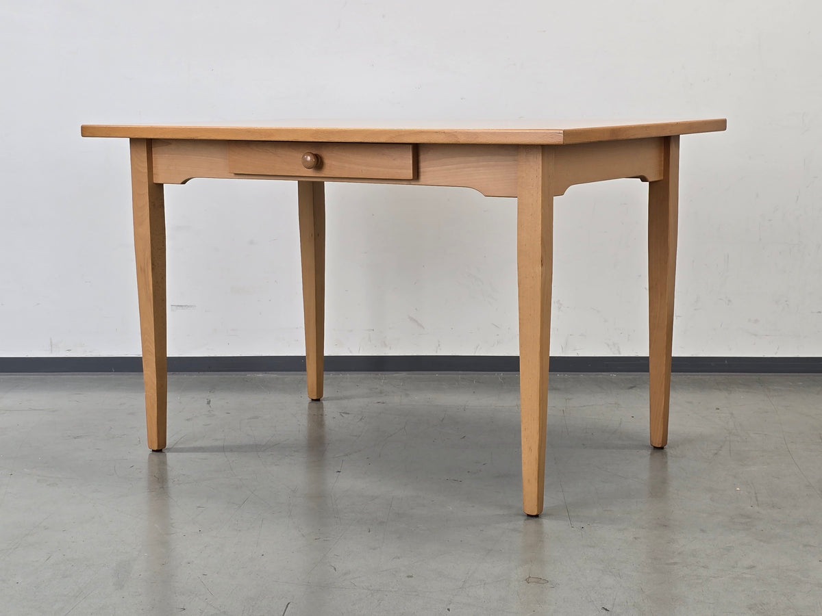 VOLLHOLZ TISCH Esstisch massiv Holz Vintage Schublade Schreibtisch