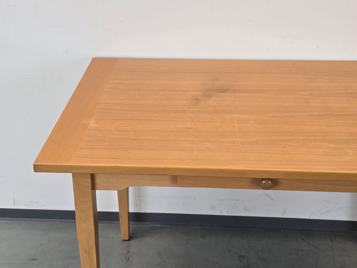 VOLLHOLZ TISCH Esstisch massiv Holz Vintage Schublade Schreibtisch
