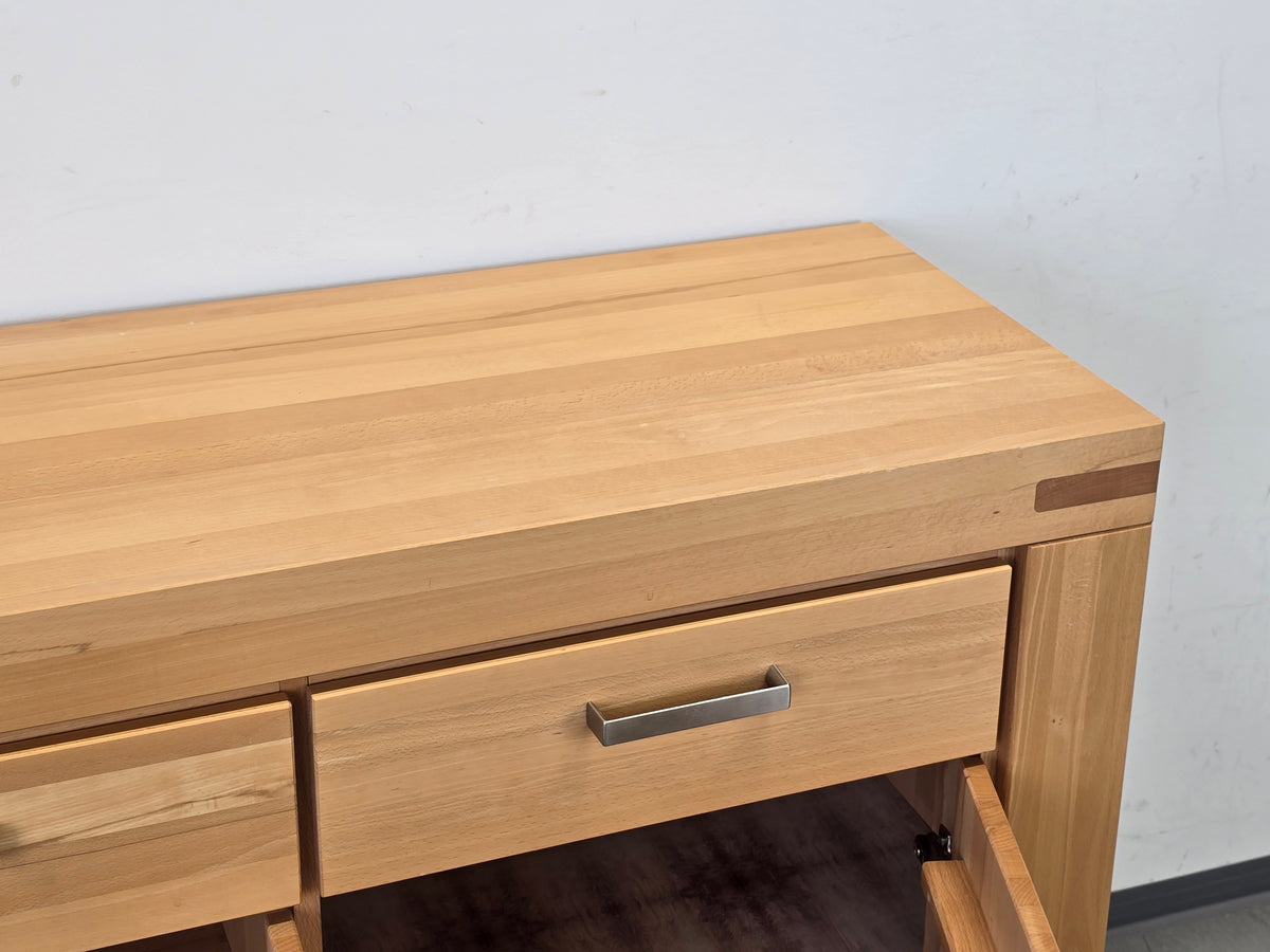 MASSIVHOLZ SIDEBOARD Buche Holz Kommode Vollholz Landhaus Edel