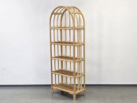MID CENTURY REGAL Vintage Bücher Rattan Boho 1960er Bücherregal