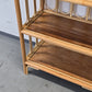 MID CENTURY REGAL Vintage Bücher Rattan Boho 1960er Bücherregal