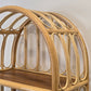 MID CENTURY REGAL Vintage Bücher Rattan Boho 1960er Bücherregal