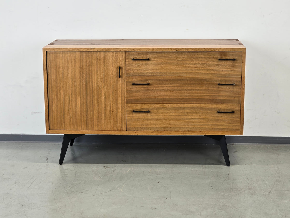 MID CENTURY SIDEBOARD Vintage Kommode Holz Nussbaum Tv Board