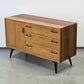 VINTAGE SIDEBOARD Holz Tv Low Board Kommode 1960er Retro Nussbaum