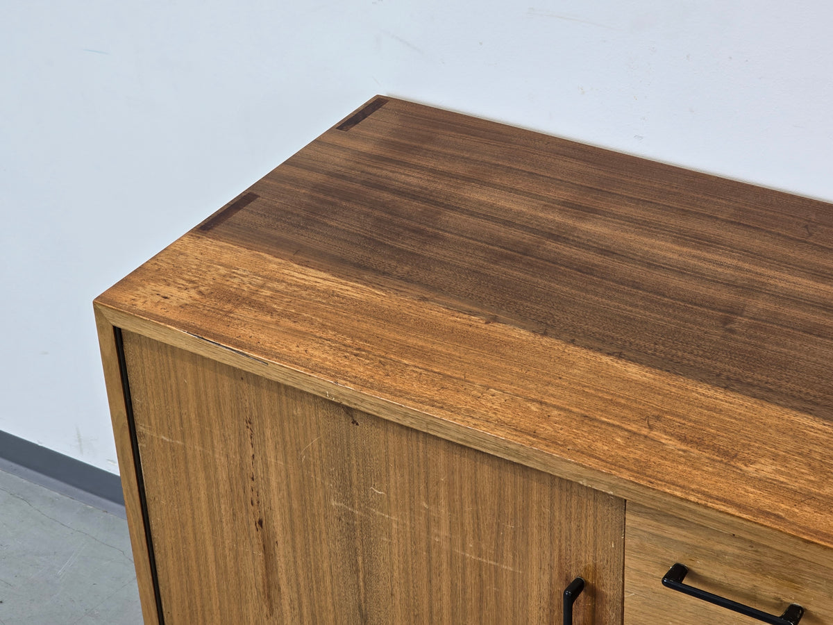 VINTAGE SIDEBOARD Holz Tv Low Board Kommode 1960er Retro Nussbaum