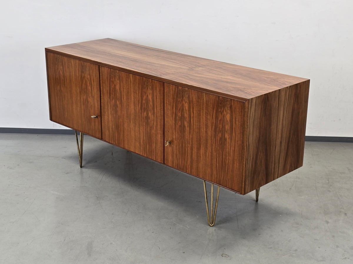 MID CENTURY Sideboard Nussbaum Hairpin Legs Kommode 60er Retro