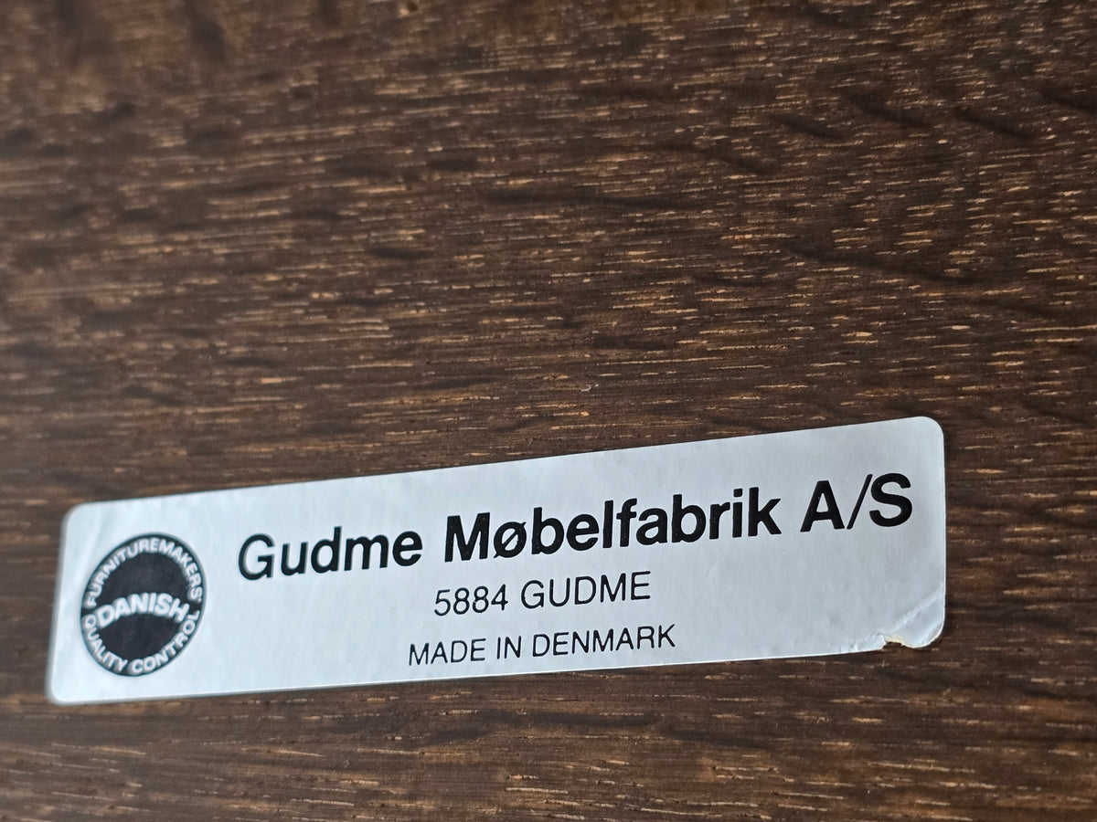 GUDME MØBELFABRIK Esstisch Ausziehbar Mid Century Dänisch Vintage 98cm