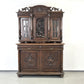 BUFFET SCHRANK Gründerzeit Antik Vitrine Kredenz Eiche Anrichte Vintage