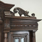 BUFFET SCHRANK Gründerzeit Antik Vitrine Kredenz Eiche Anrichte Vintage