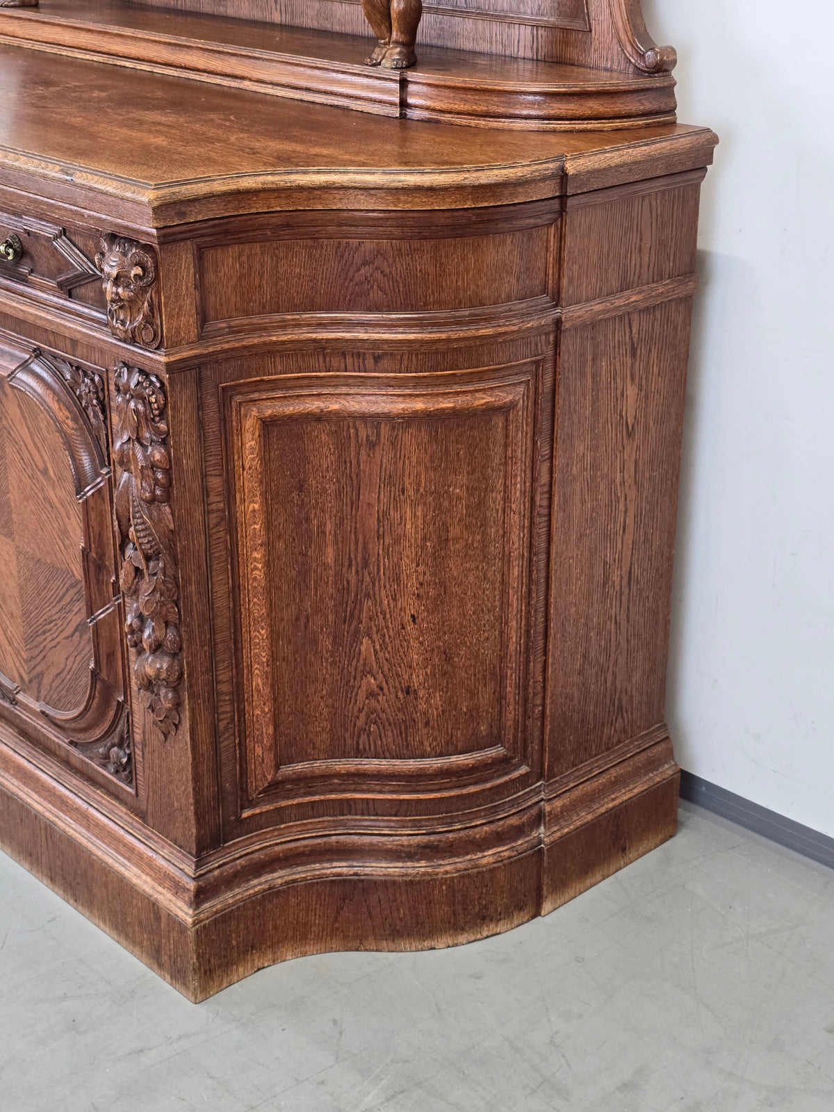 ANTIKE ANRICHTE Buffet Kredenz Neobarock Eiche Schrank Putti Kommode
