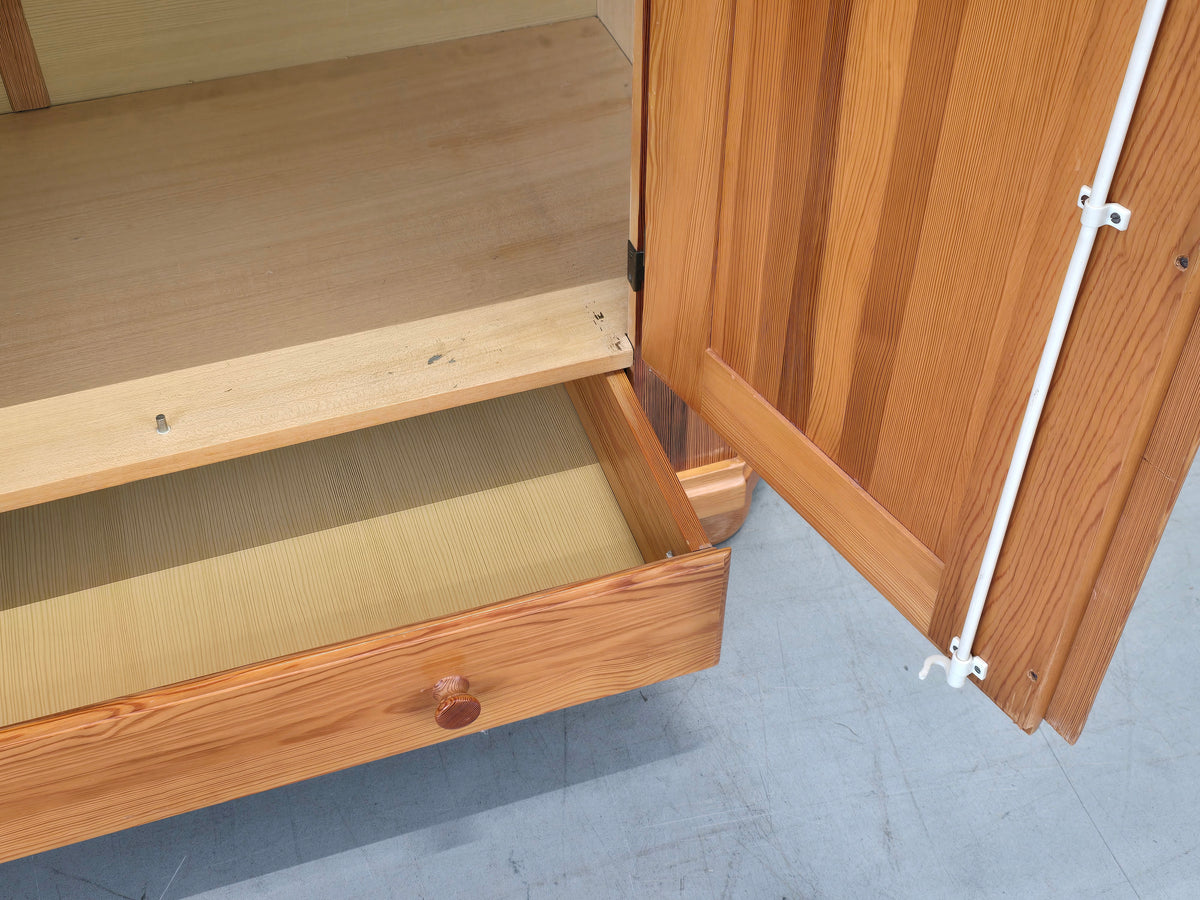 KLEIDERSCHRANK SCHRANK Kiefer Massivholz Bauernschrank Landhaus Holz