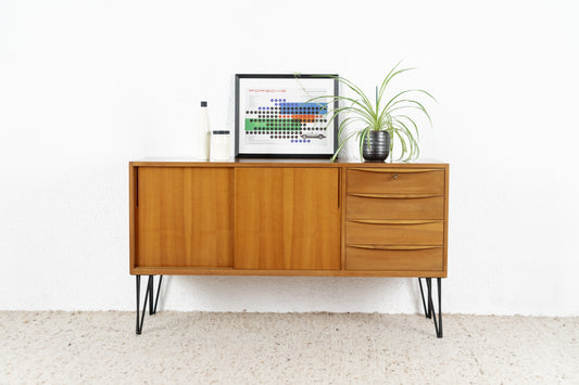 Mid Century Sideboard Holz Nuss Franz Ehrlich