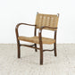 Vintage Sessel Holz Boho Rattan