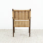 Vintage Sessel Holz Boho Rattan