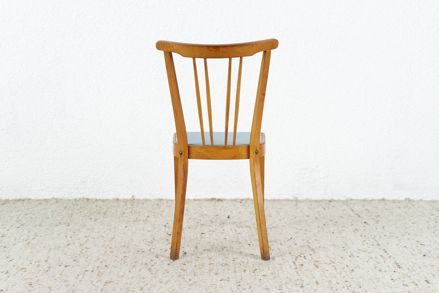 2er Set Stühle Blau Küche Holz Vintage Brede & Schwarz