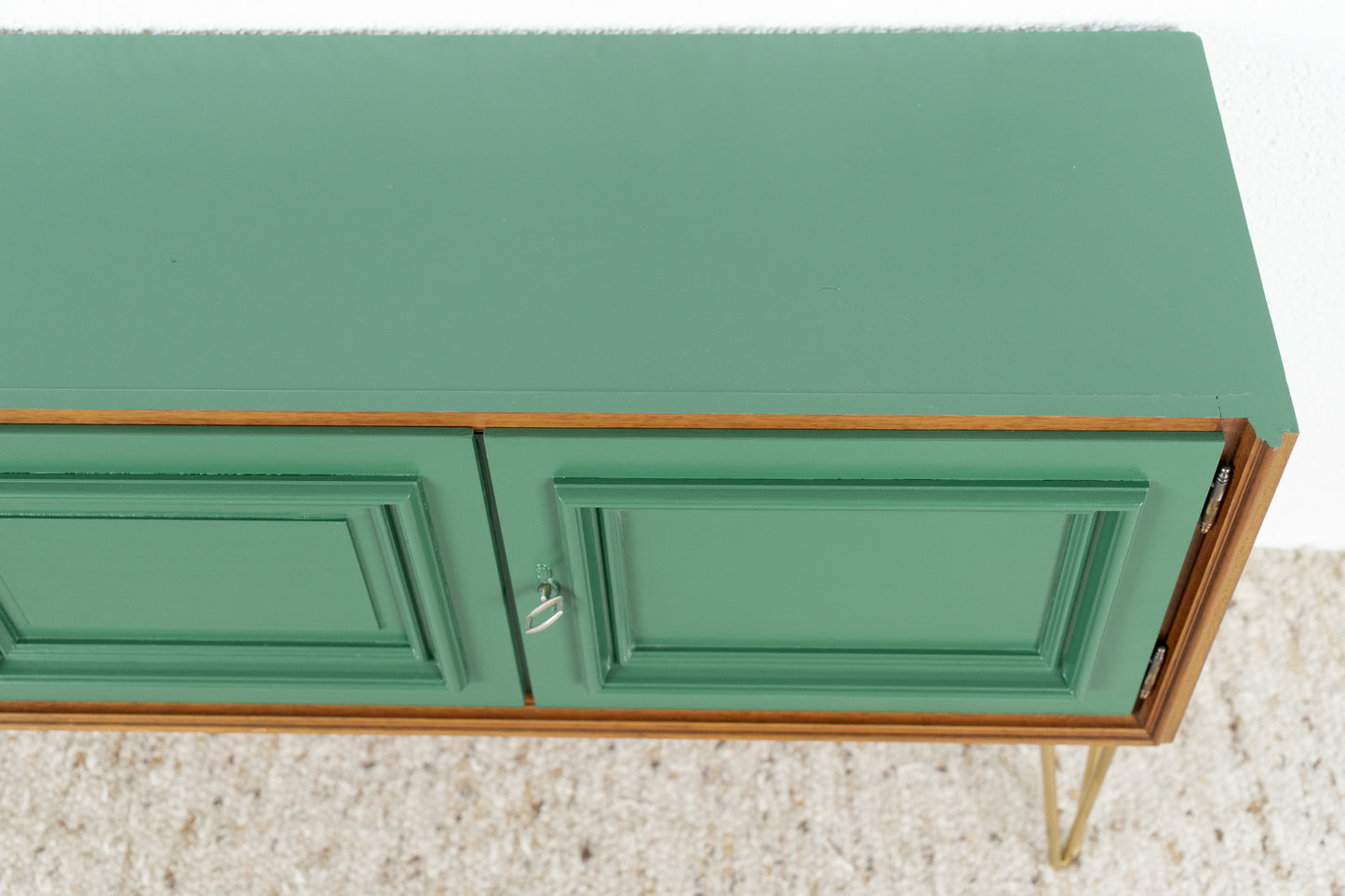 Vintage Sideboard Kommode Grün