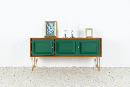 Vintage Sideboard Kommode Grün