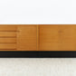 Mid Century Sideboard Kommode 2 Teilig Holz Nuss