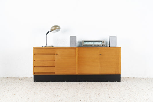 Mid Century Sideboard Kommode 2 Teilig Holz Nuss