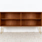 Lothar Wegner Vintage Regal Bücherregal Holz Nuss Sideboard