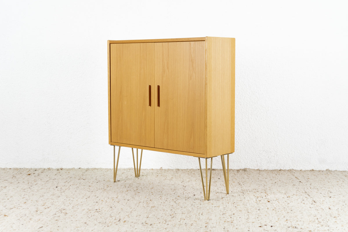 Vintage Hülsta Kommode Schrank Holz Eiche Raumteiler beidseitig Türen