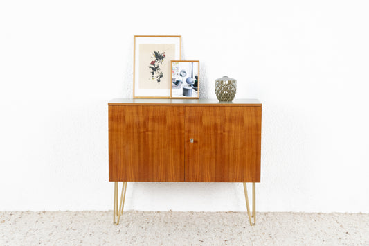 Vintage Kommode Sideboard Mid Century Holz Nuss