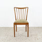 2er Set Stühle Vintage Massivholz Mid Century Küche Esszimmer Stuhl