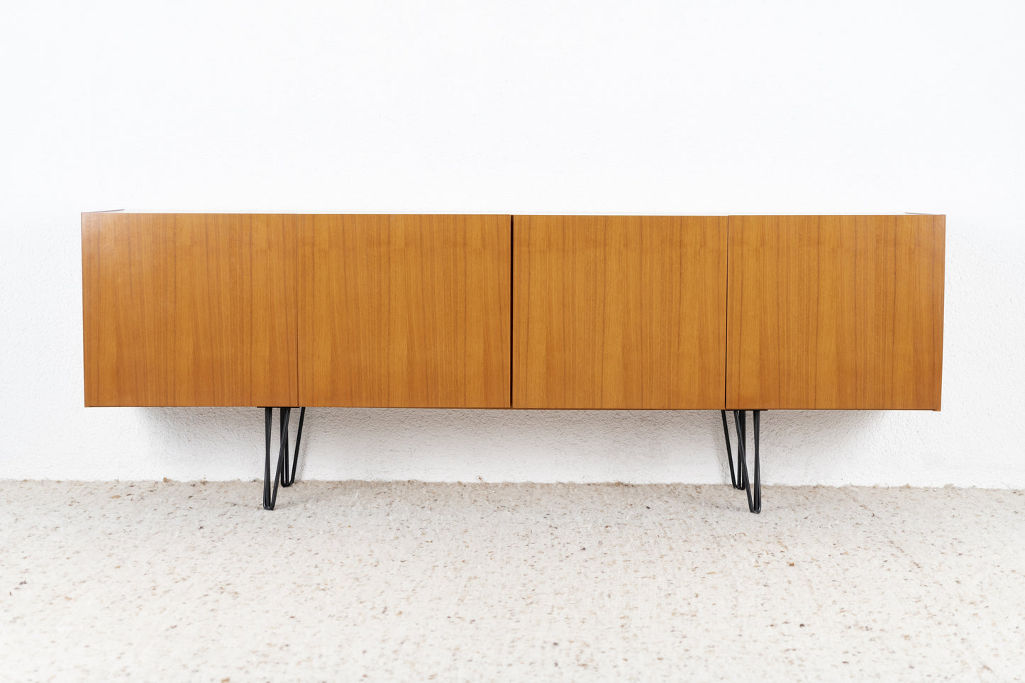 Vintage Sideboard Mid Century Holz Nuss 1960er Designer