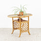 Vintage Boho Esstisch Beistelltisch Ablage Tisch Blumentisch Bambus Rattan