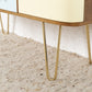 Mid Century 60s Designer Sideboard Vintage Kommode Holz Gold Schubladen 1960er