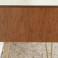 Vintage Kommode Schubladenkommode Sideboard Rosa Altrosa Holz Nuss Gold Lowboard