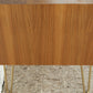 GERO Vintage Kommode Sideboard Holz Nuss Creme Gold Mid Century 60s 1960 Tv Lowboard