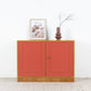 Vintage Kommode Mid Century Holz Nuss Pastell Sideboard