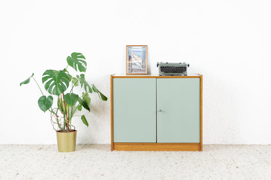 Vintage Kommode Schränkchen Sideboard Holz Schuhschrank Flur 1960er Skandi