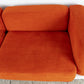Vintage Sofa Couch Orange Chromgestell Restauriert Retro Mid Century
