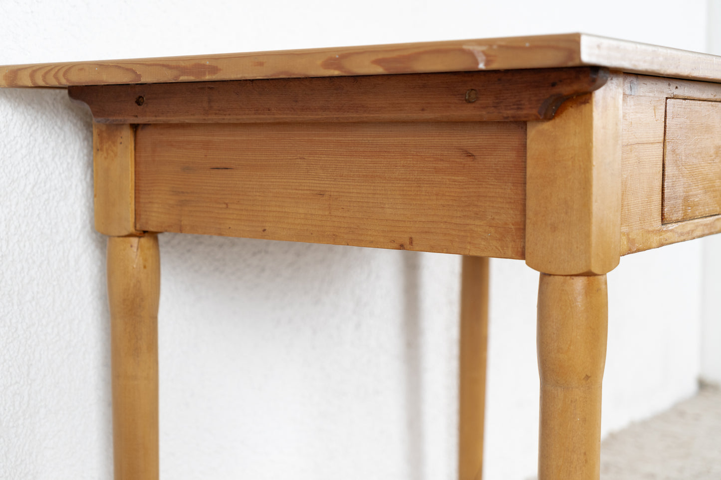 Vintage Esstisch Schreibtisch Tisch Schubladen Holz Küche