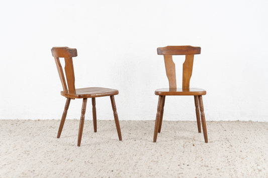2er Set Vintage Stühle Holz Küche Esstisch Kaffeehaus Wirtsstuhl
